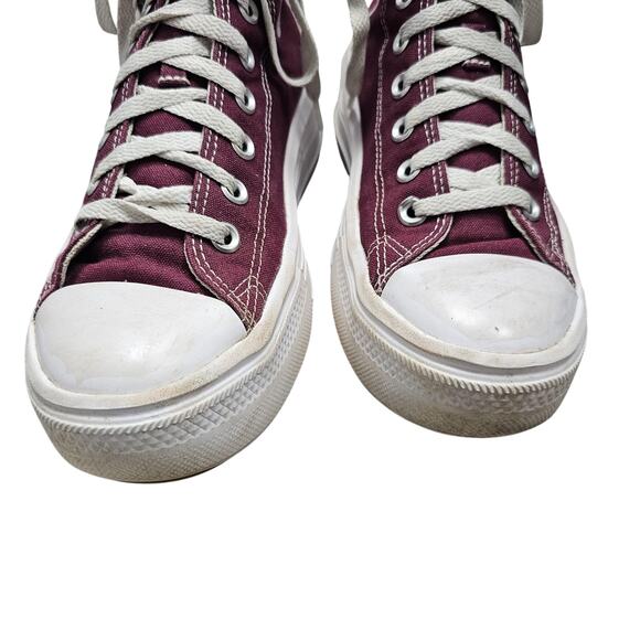 Converse Move Platform Shoes Womens 9.5 Burgundy Chuck Taylor All Star High Top - Picture 4 of 7